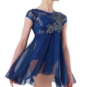 Costume gallery lyrical Dress 18210C -Truthful Longing LC NWT Navy Blue